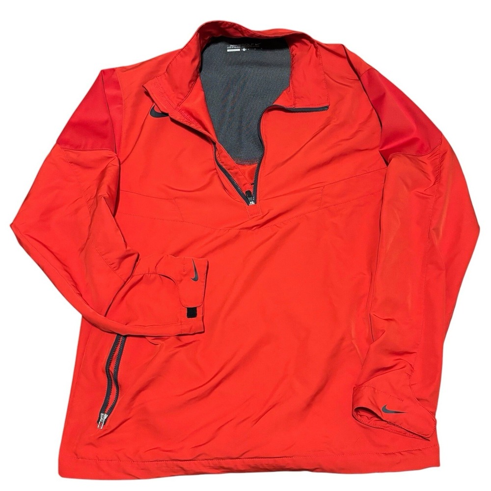 Nike Golf Windbreaker Mens Medium Pullover Wind Top 416283-657 Half Zip